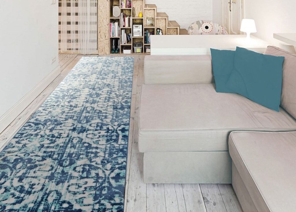 runner-rugs-for-corridor-kitchen-blue-polypropylen